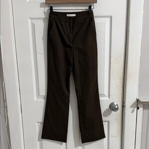 OAK + FORT Dark Brown Wool Pants